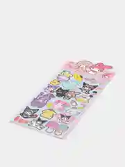 Голубой стикерпак, стикеры Hello Kitty, наклейки "Куроми", декоративный скотч для скрапбукинга