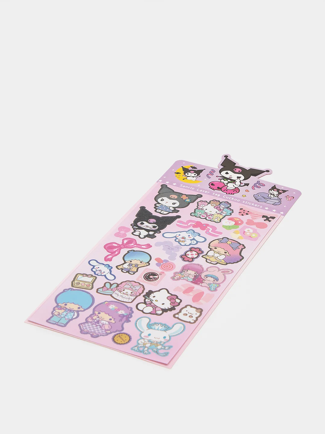 Аметистовый стикерпак, стикеры Hello Kitty, наклейки "Куроми", декоративный скотч для скрапбукинга