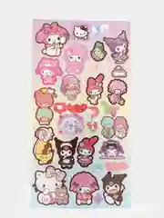 Пудровый стикерпак, стикеры Hello Kitty, наклейки "Куроми", декоративный скотч для скрапбукинга