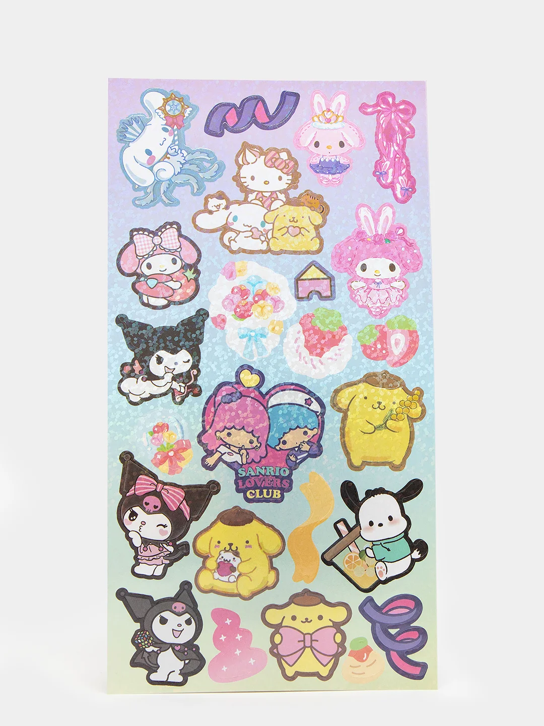 Тёмно-розовый стикерпак, стикеры Hello Kitty, наклейки "Куроми", декоративный скотч для скрапбукинга