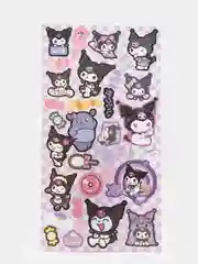 Сиреневый стикерпак, стикеры Hello Kitty, наклейки "Куроми", декоративный скотч для скрапбукинга