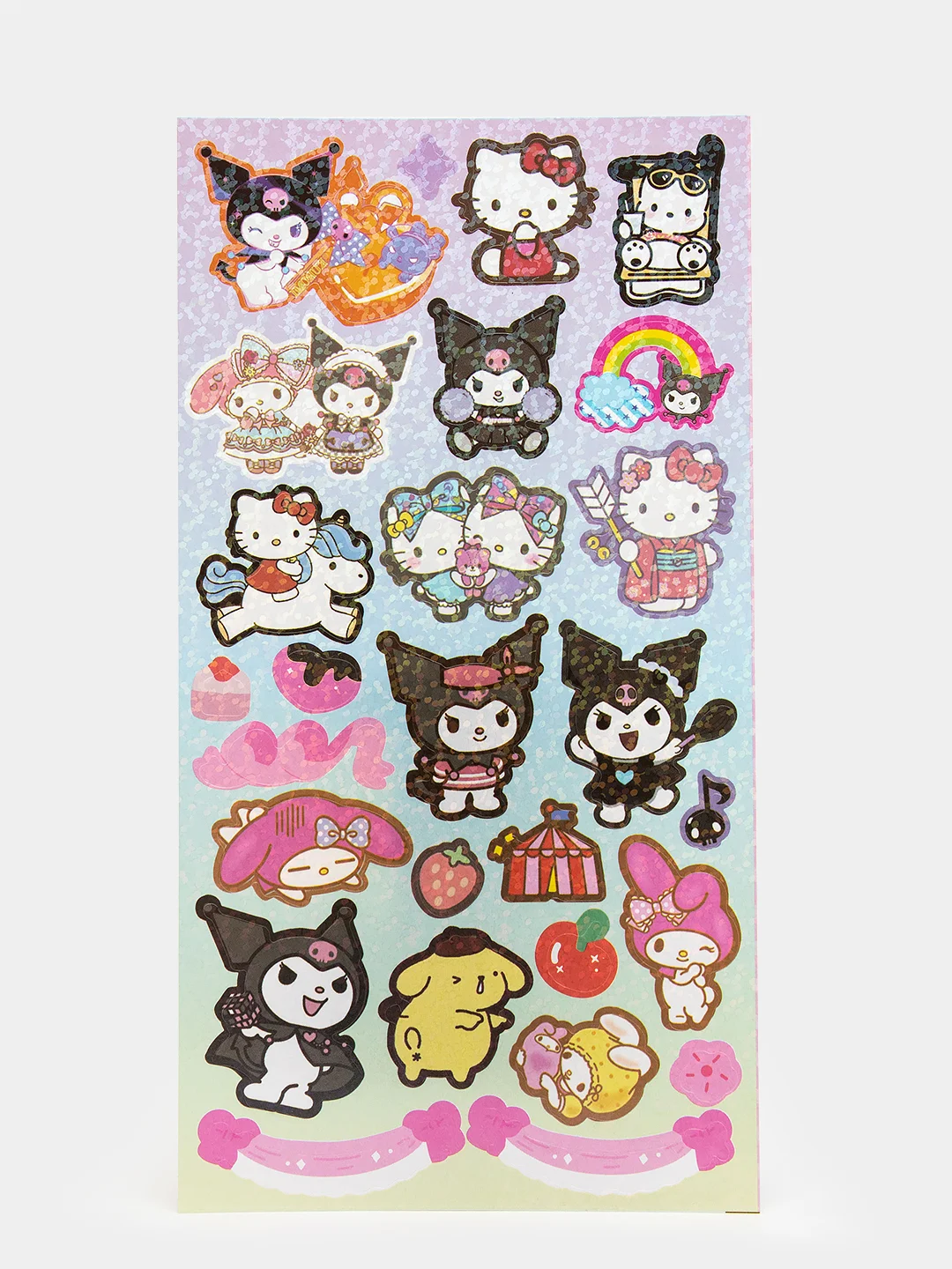 Коралловый стикерпак, стикеры Hello Kitty, наклейки "Куроми", декоративный скотч для скрапбукинга
