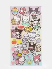 Бирюзовый стикерпак, стикеры Hello Kitty, наклейки "Куроми", декоративный скотч для скрапбукинга
