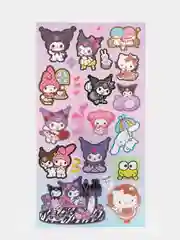 Алый стикерпак, стикеры Hello Kitty, наклейки "Куроми", декоративный скотч для скрапбукинга