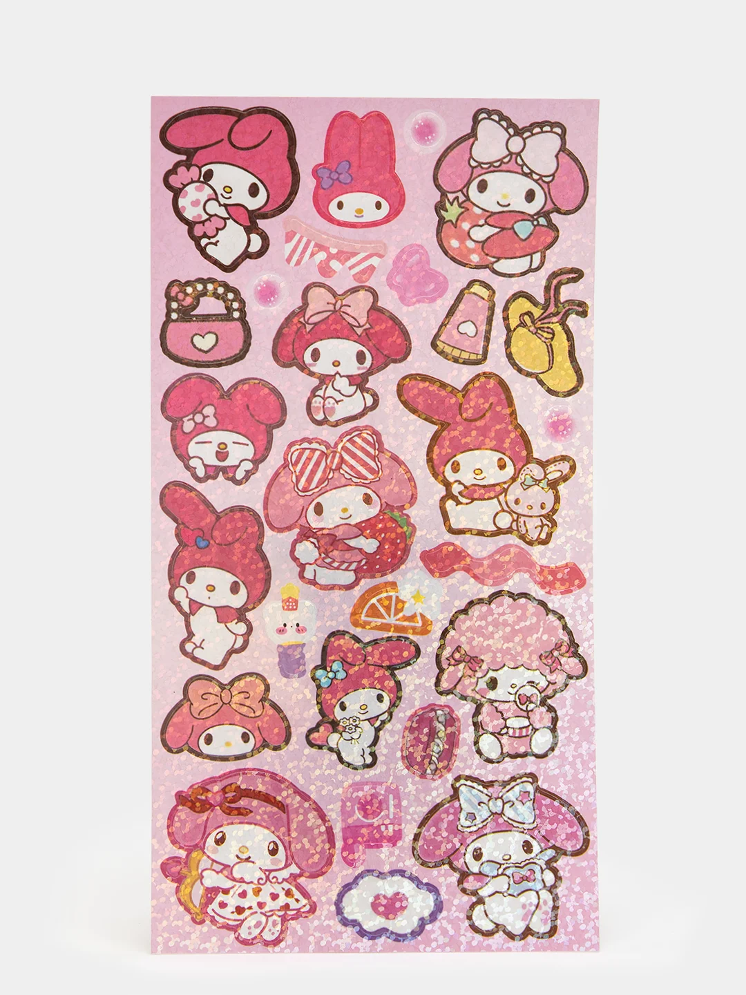Бирюзовый стикерпак, стикеры Hello Kitty, наклейки "Куроми", декоративный скотч для скрапбукинга
