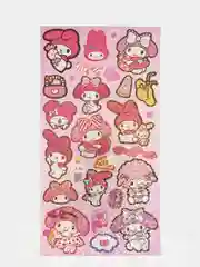Бирюзовый стикерпак, стикеры Hello Kitty, наклейки "Куроми", декоративный скотч для скрапбукинга