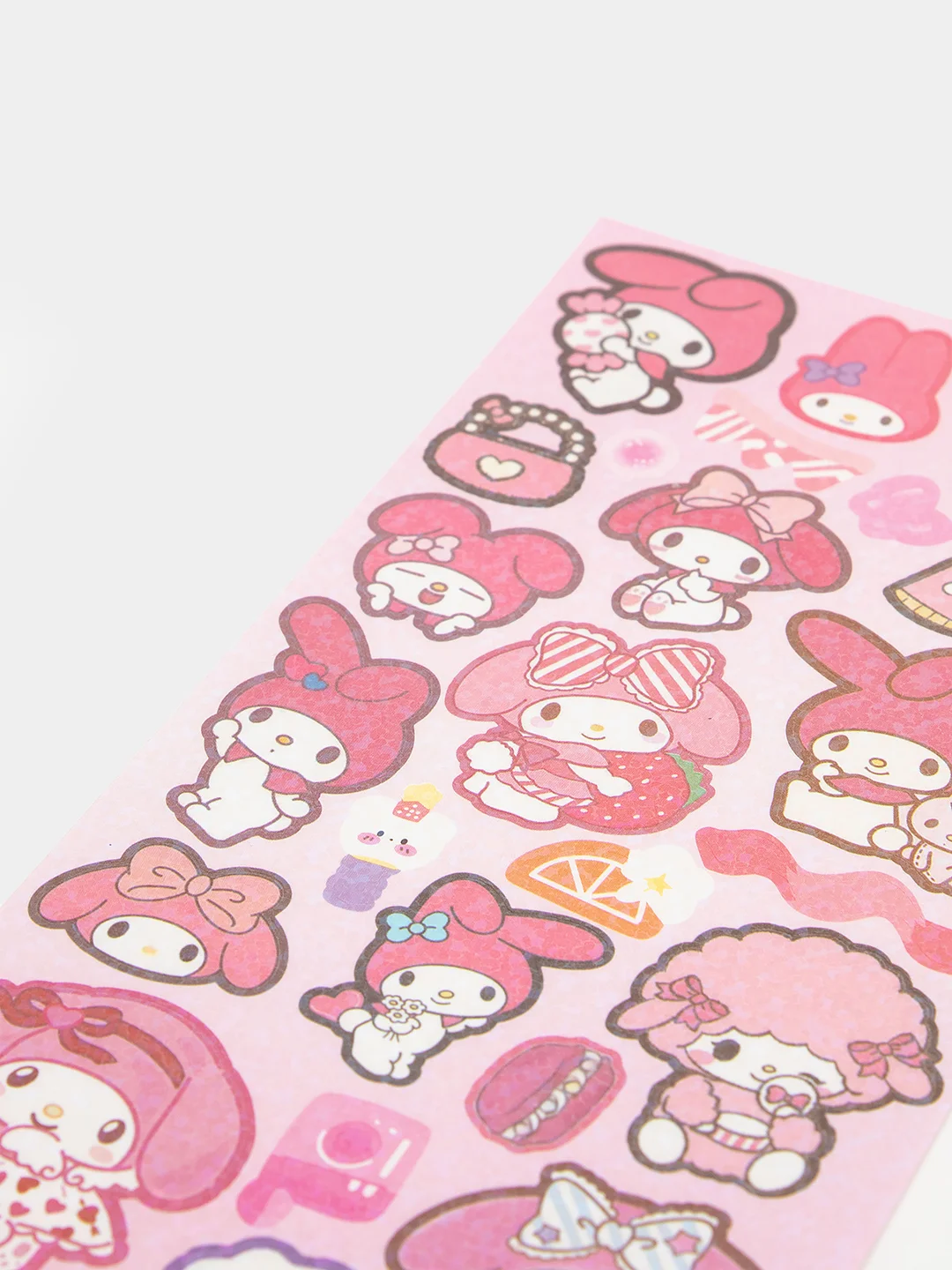 Бирюзовый стикерпак, стикеры Hello Kitty, наклейки "Куроми", декоративный скотч для скрапбукинга