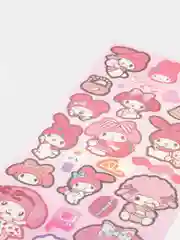 Бирюзовый стикерпак, стикеры Hello Kitty, наклейки "Куроми", декоративный скотч для скрапбукинга