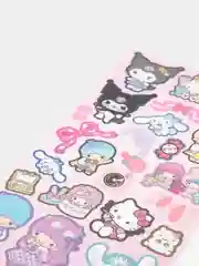 Аметистовый стикерпак, стикеры Hello Kitty, наклейки "Куроми", декоративный скотч для скрапбукинга