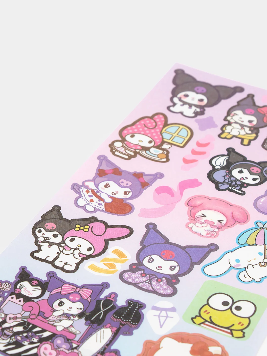 Алый стикерпак, стикеры Hello Kitty, наклейки "Куроми", декоративный скотч для скрапбукинга