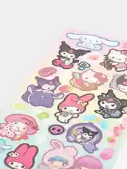 Оранжевый стикерпак, стикеры Hello Kitty, наклейки "Куроми", декоративный скотч для скрапбукинга