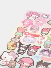 Пудровый стикерпак, стикеры Hello Kitty, наклейки "Куроми", декоративный скотч для скрапбукинга