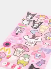 Розовый стикерпак, стикеры Hello Kitty, наклейки "Куроми", декоративный скотч для скрапбукинга