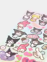 Фуксия стикерпак, стикеры Hello Kitty, наклейки "Куроми", декоративный скотч для скрапбукинга