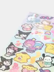 Тёмно-розовый стикерпак, стикеры Hello Kitty, наклейки "Куроми", декоративный скотч для скрапбукинга