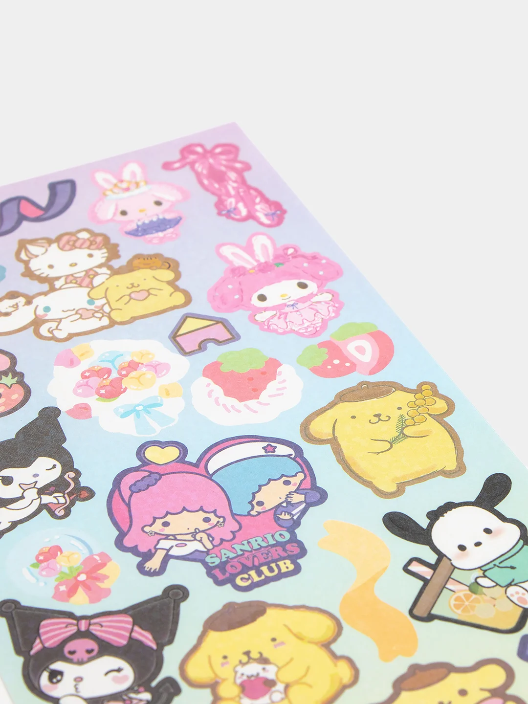 Тёмно-розовый стикерпак, стикеры Hello Kitty, наклейки "Куроми", декоративный скотч для скрапбукинга