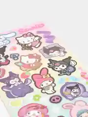Оранжевый стикерпак, стикеры Hello Kitty, наклейки "Куроми", декоративный скотч для скрапбукинга
