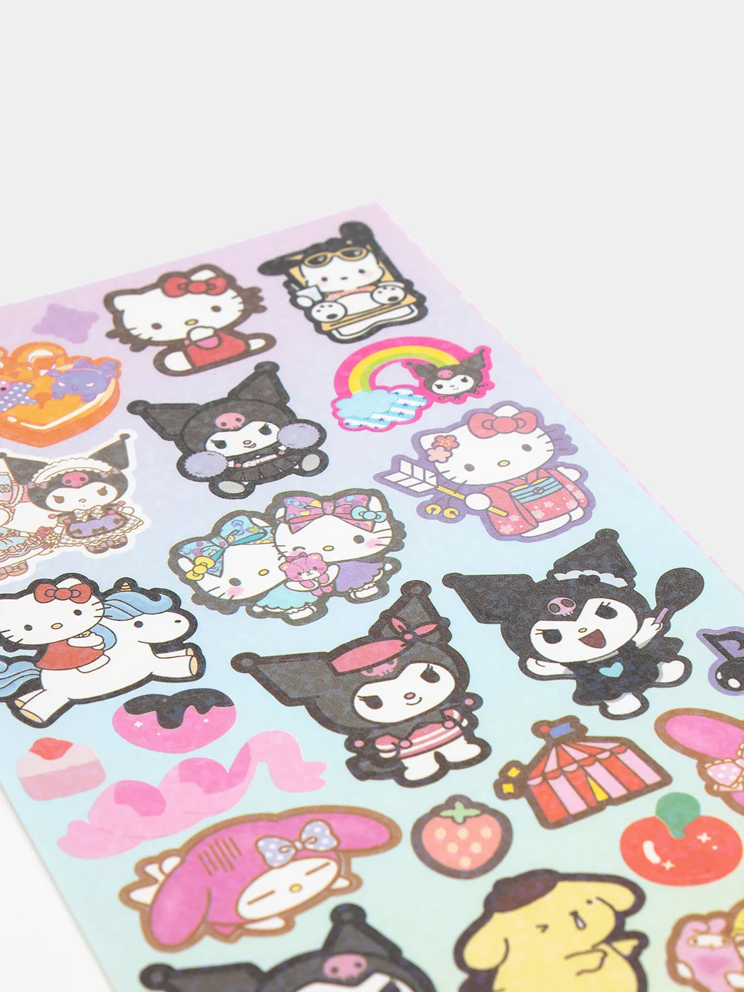 Коралловый стикерпак, стикеры Hello Kitty, наклейки "Куроми", декоративный скотч для скрапбукинга