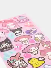 Красный стикерпак, стикеры Hello Kitty, наклейки "Куроми", декоративный скотч для скрапбукинга