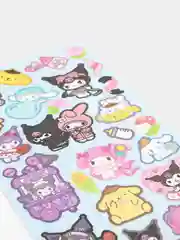 Голубой стикерпак, стикеры Hello Kitty, наклейки "Куроми", декоративный скотч для скрапбукинга