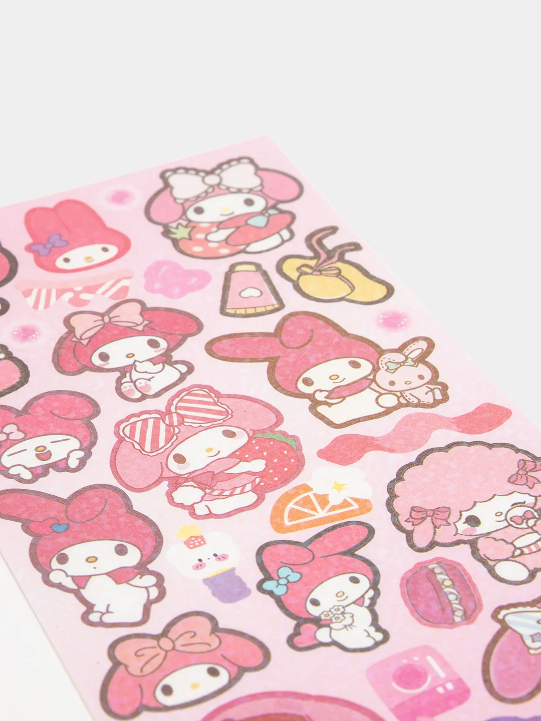 Бирюзовый стикерпак, стикеры Hello Kitty, наклейки "Куроми", декоративный скотч для скрапбукинга