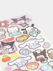 Бирюзовый стикерпак, стикеры Hello Kitty, наклейки "Куроми", декоративный скотч для скрапбукинга