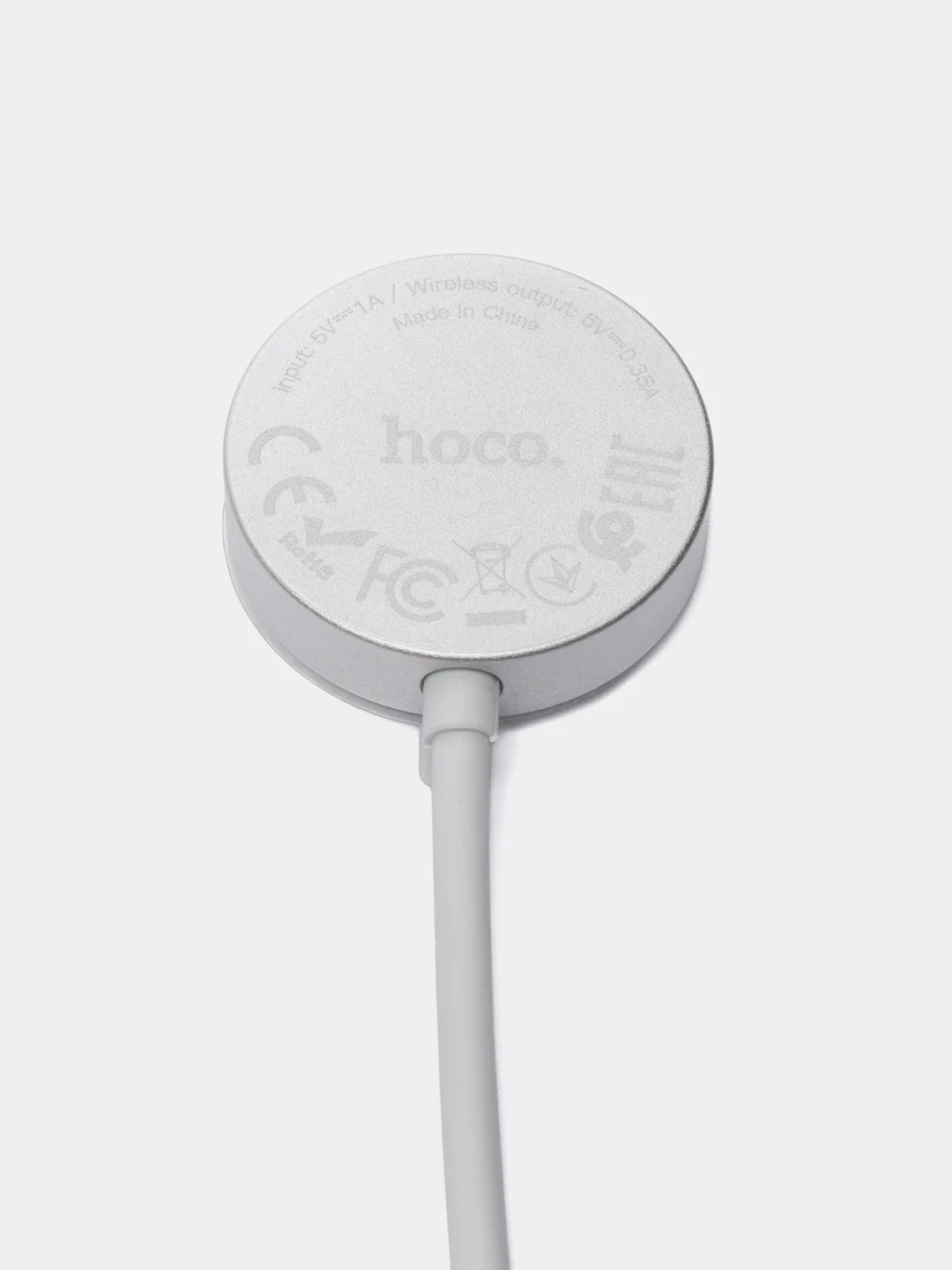Белый беспроводное зарядное устройство для часов Apple Watch Hoco CW39C, Type-C, магнитное