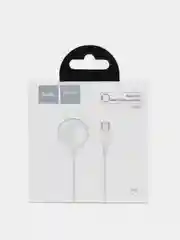 Белый беспроводное зарядное устройство для часов Apple Watch Hoco CW39C, Type-C, магнитное