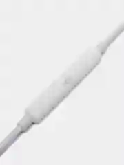 Белый переходник AUX на iPhone Lightning FaisON P-18 с регулятором громкости, 12 см