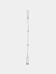 Переходник AUX на iPhone Lightning FaisON P-18 с регулятором громкости, 12 см
