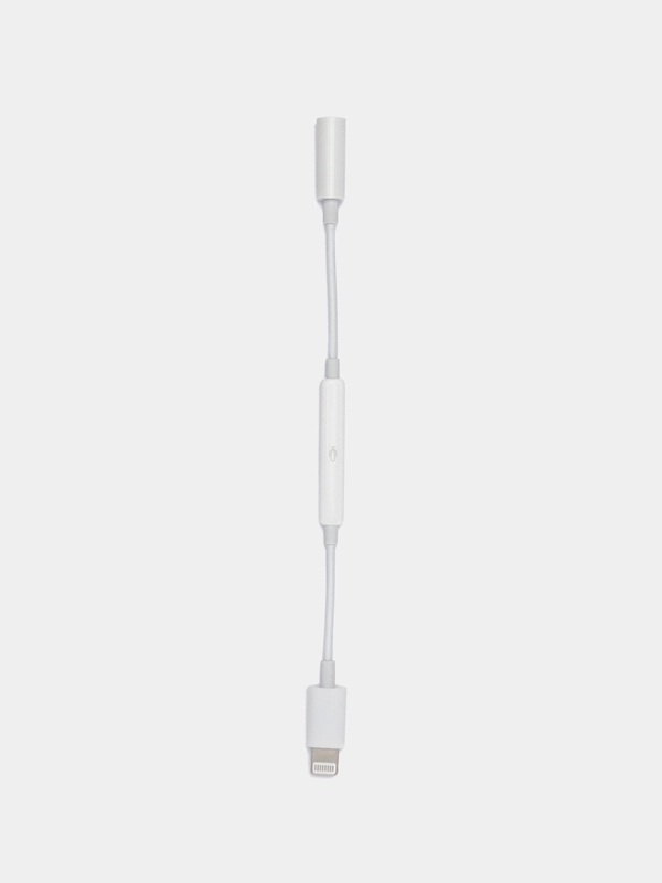 Переходник AUX на iPhone Lightning FaisON P-18 с регулятором громкости, 12 см