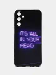 Серый чехол для Samsung Galaxy A24 с принтом, с рисунком (Самсунг Галакси А24)