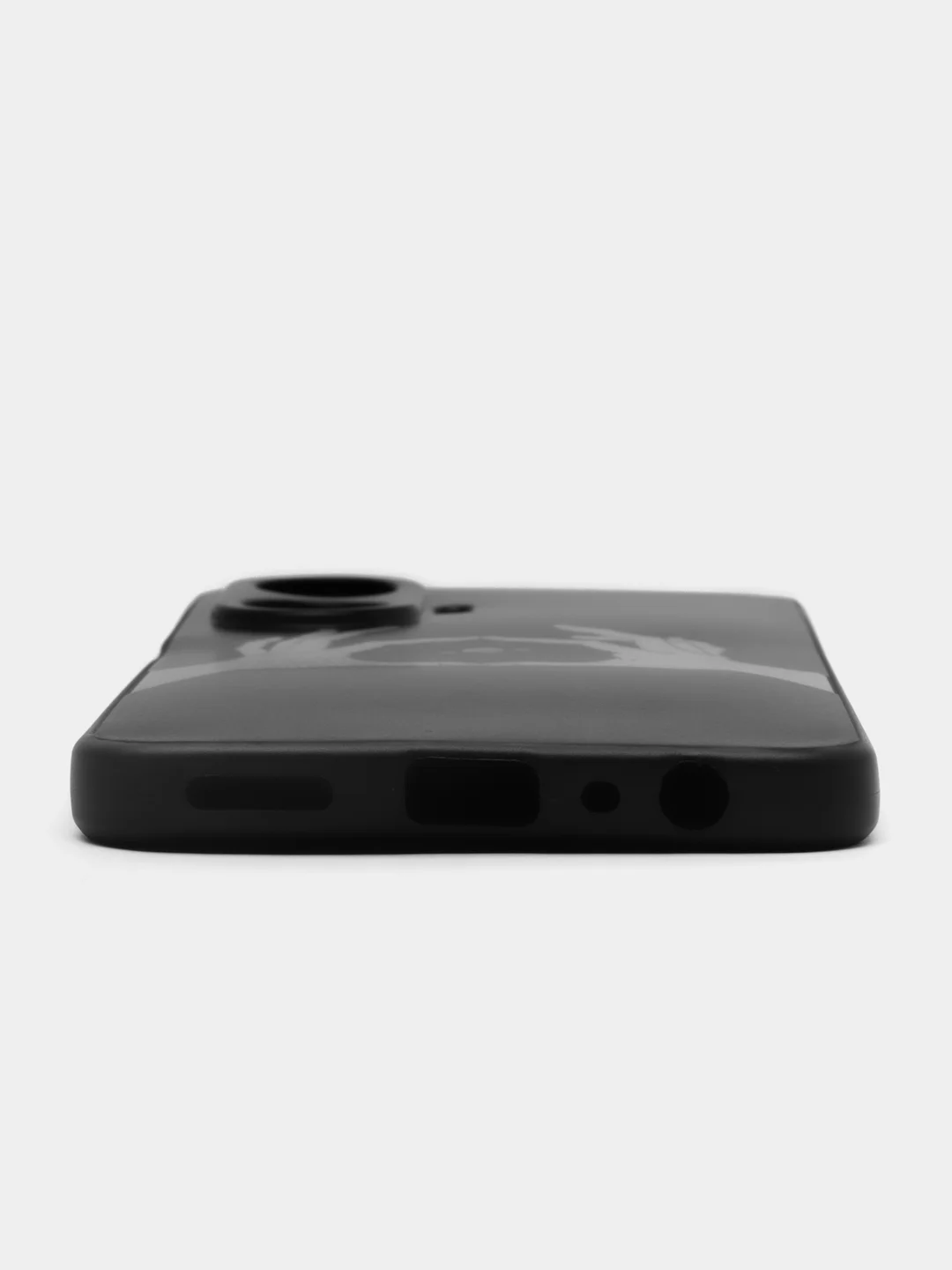 Пастельно-коралловый чехол для Realme C55 (Реалми С55), с принтом, с рисунком