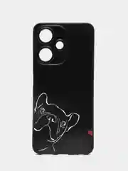 Песочный хаки силиконовый чехол для Infinix HOT 30i (Инфиникс Хот 30 Ай), с принтом, с рисунком