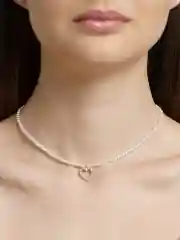 Жемчужный чокер "Сердце"