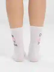 Белый женские носки "Сестре"