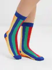 Красный носки яркие унисекс
