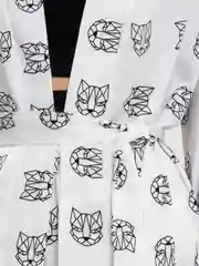 Прозрачный женский пижамный летний костюм