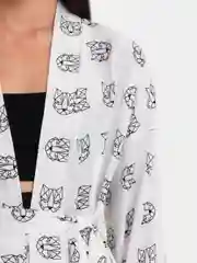 Прозрачный женский пижамный летний костюм