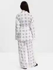 Прозрачный женский пижамный летний костюм