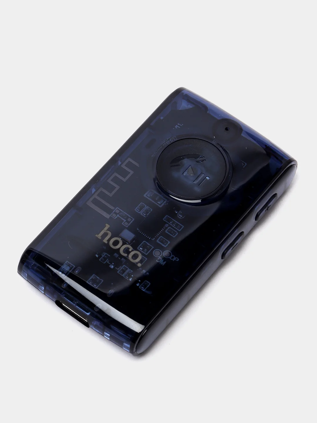 Темно-синий aux, Bluetooth ресивер Hoco E66, автомобильный Bluetooth адаптер, c LED индикатором