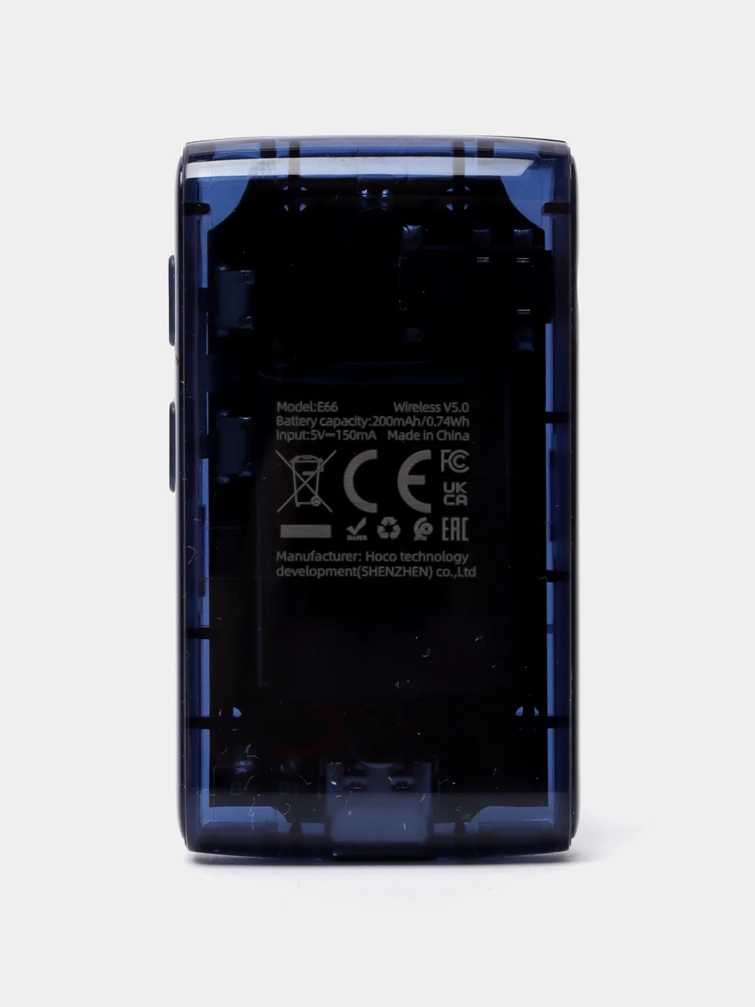 Темно-синий aux, Bluetooth ресивер Hoco E66, автомобильный Bluetooth адаптер, c LED индикатором