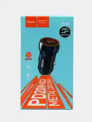 Серый металлик автомобильное зарядное устройство HOCO Z46A PD20W + QC3.0, быстрая зарядка