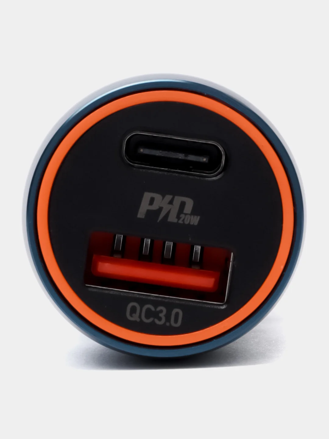 Серый металлик автомобильное зарядное устройство HOCO Z46A PD20W + QC3.0, быстрая зарядка