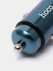 Синий автомобильное зарядное устройство 2 Type-C hoco Z48 Tough, 40Вт 3.0A PD20W