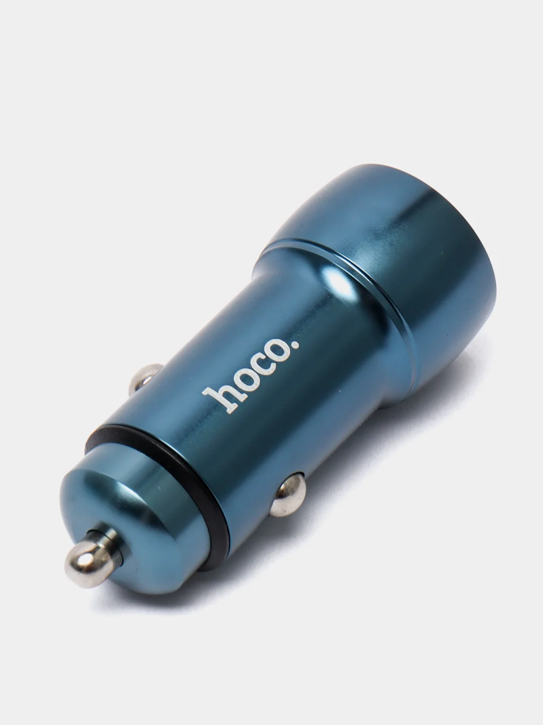 Синий автомобильное зарядное устройство 2 Type-C hoco Z48 Tough, 40Вт 3.0A PD20W