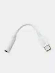 Белый переходник ДЛЯ НАУШНИКОВ hoco LS30 Туре-C - Jack 3.5mm, адаптер AUX Type-C