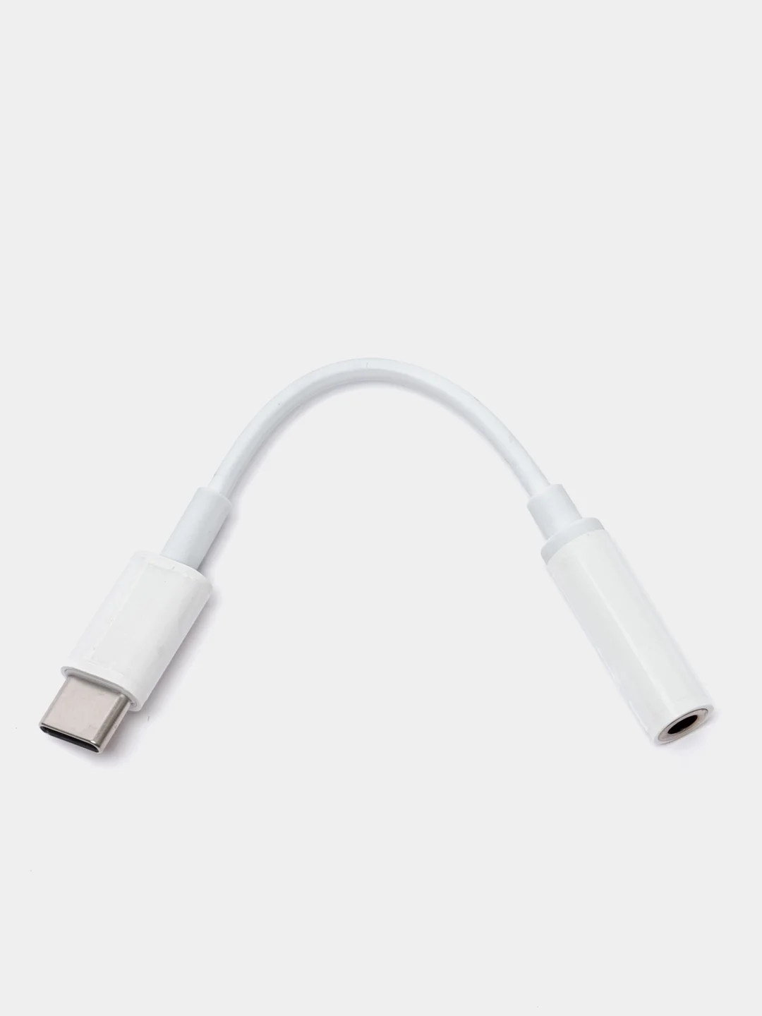 Белый переходник ДЛЯ НАУШНИКОВ hoco LS30 Туре-C - Jack 3.5mm, адаптер AUX Type-C