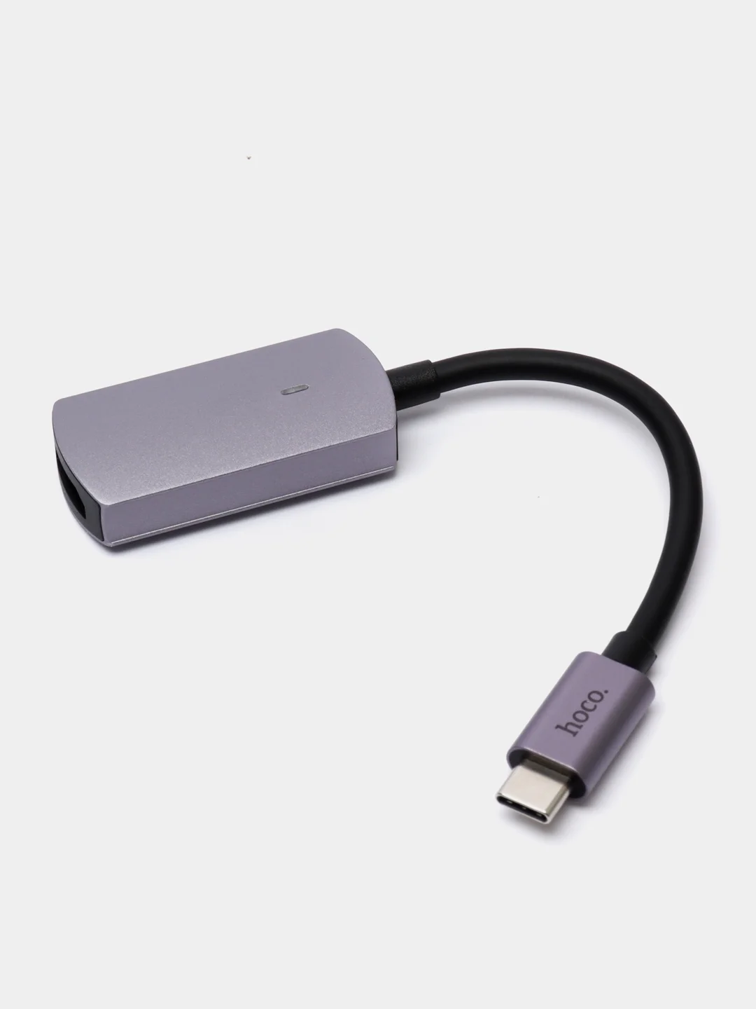 Серый металлик переходник hoco UA20 Type-C - HDMI Conector, 4K ULTRA HD