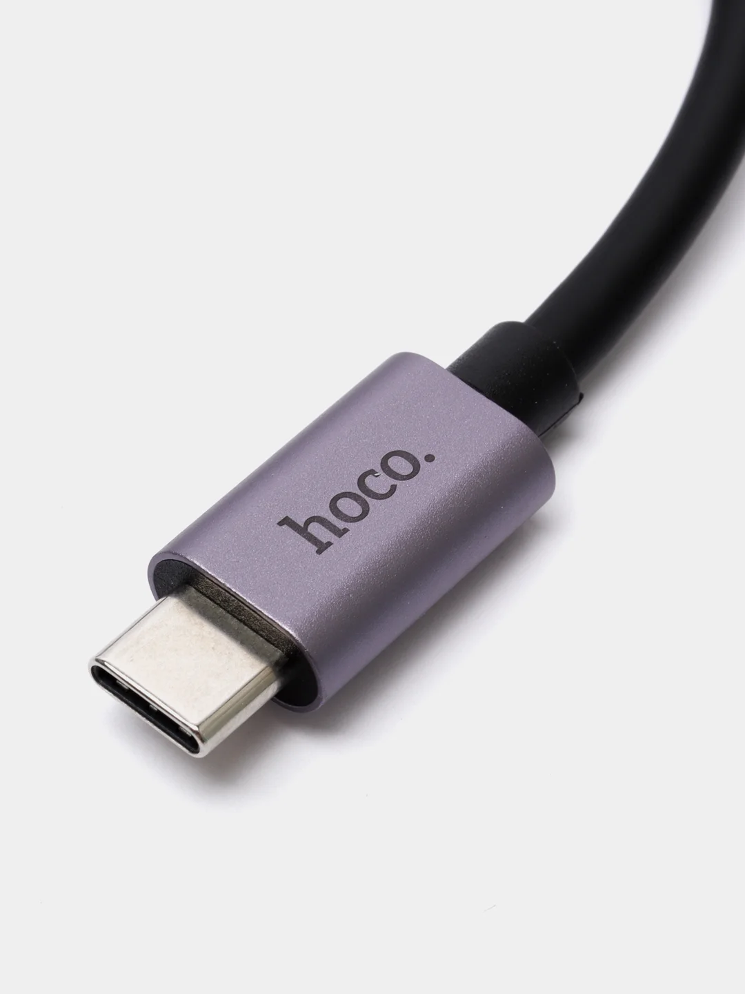 Серый металлик переходник hoco UA20 Type-C - HDMI Conector, 4K ULTRA HD